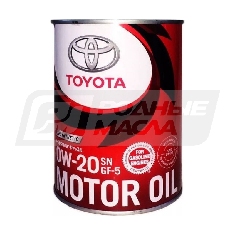 TOYOTA Motor Oil 0W20 SN, 1л 0888012206